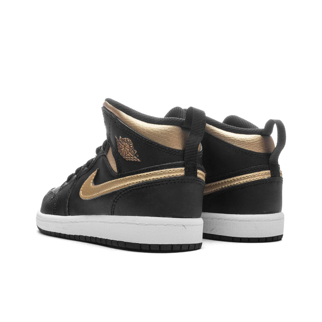 Jordan 1 Mid PS Black Metallic Gold White