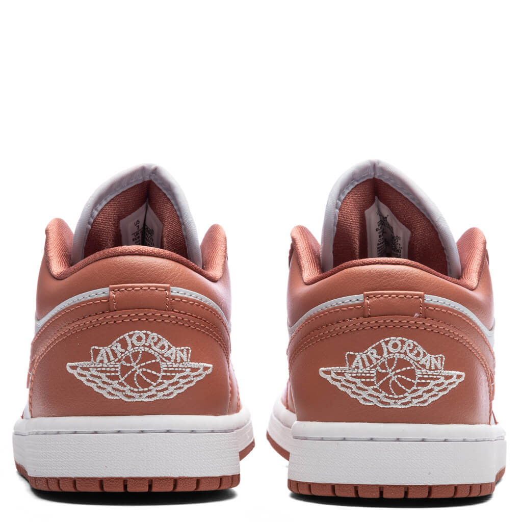Womens Air Jordan 1 Low Pink Salmon Pure Platinum Sky J Orange White
