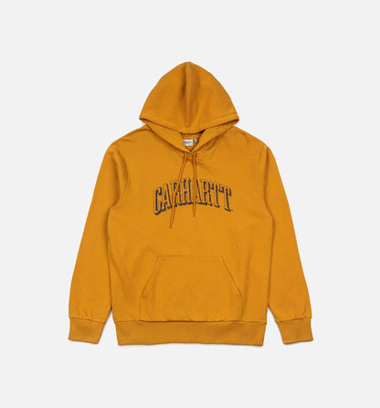 Hooded Scrawl Mens Hoodie Yellow