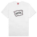 Flag S S Tee White