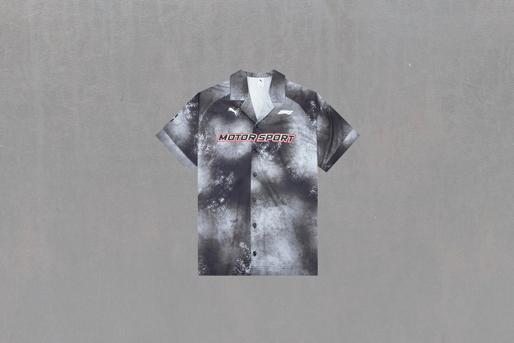 Puma x F1 S S Button Up Shirt Black