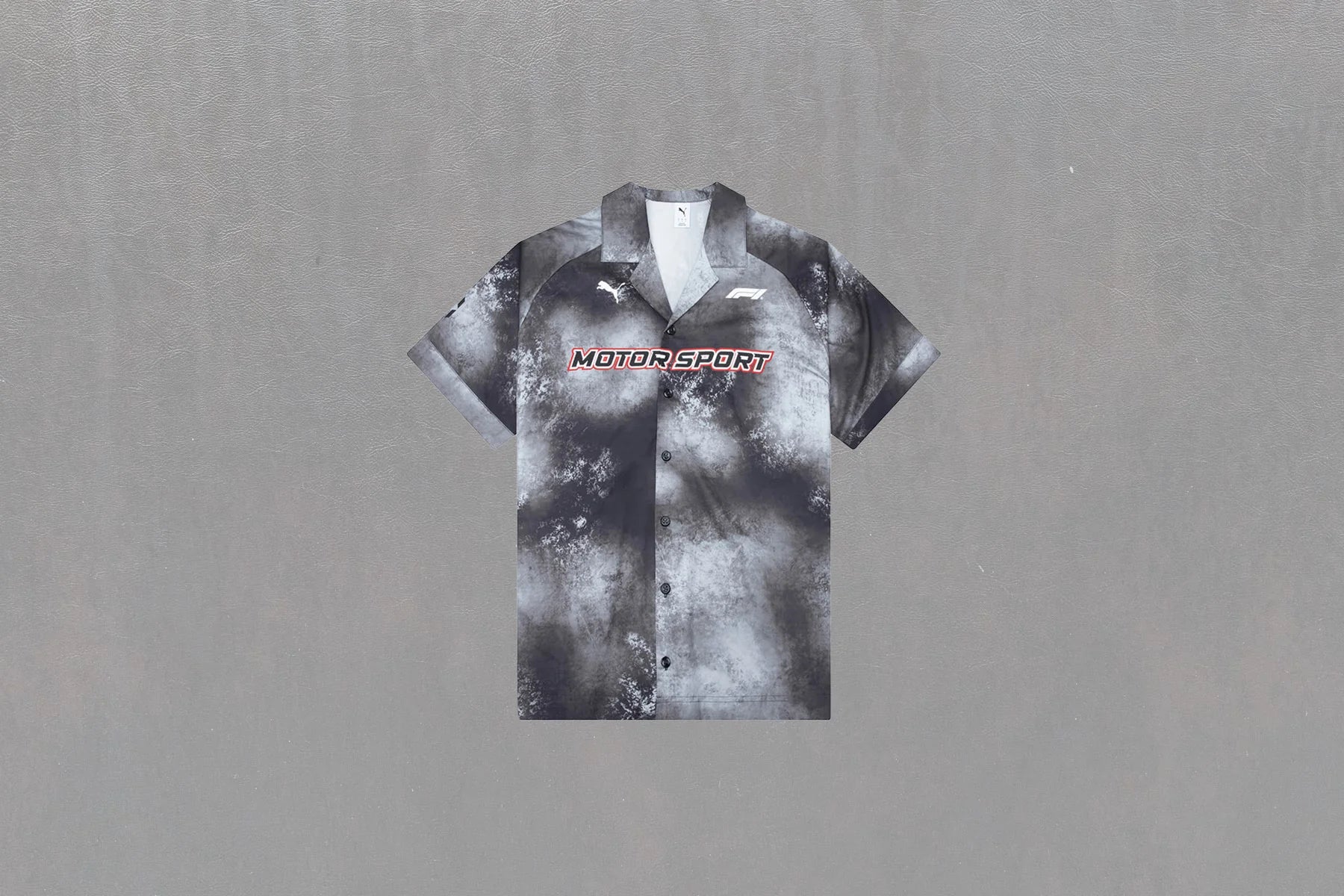 Puma x F1 S S Button Up Shirt Black