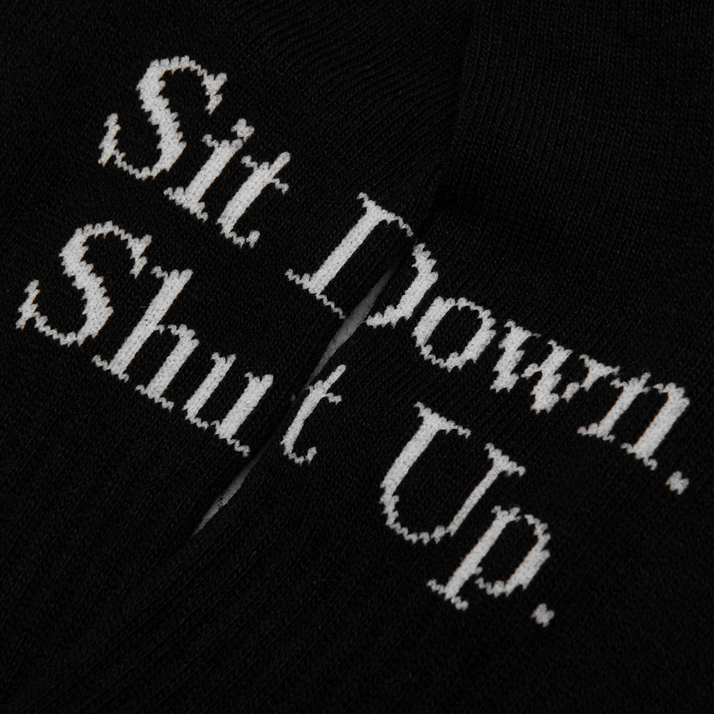 Saint Sit Down Socks Black
