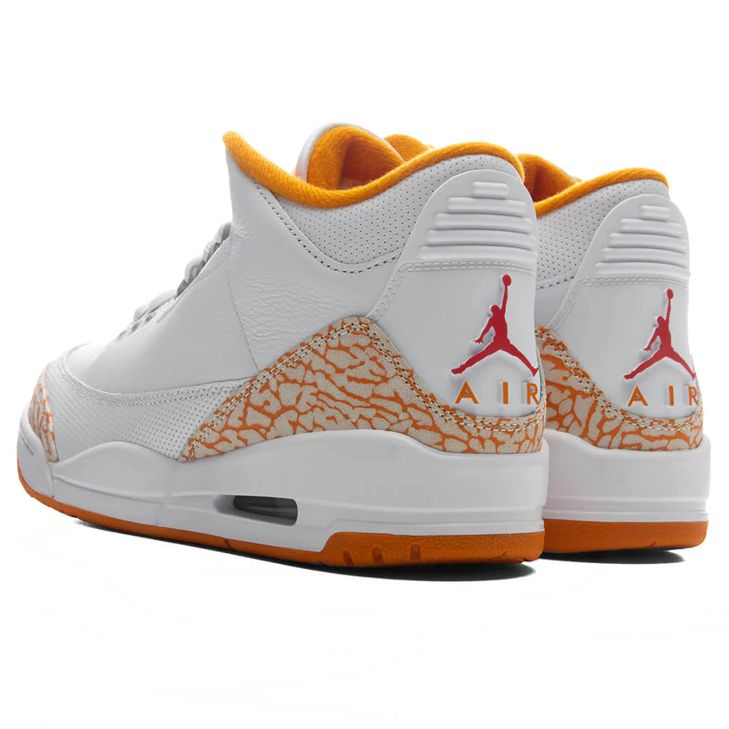 Womens Air Jordan 3 Retro Orange Citrus White Multi Color Orange Peel