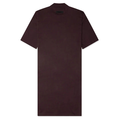 Womens 3 4 Tee Dress Plum