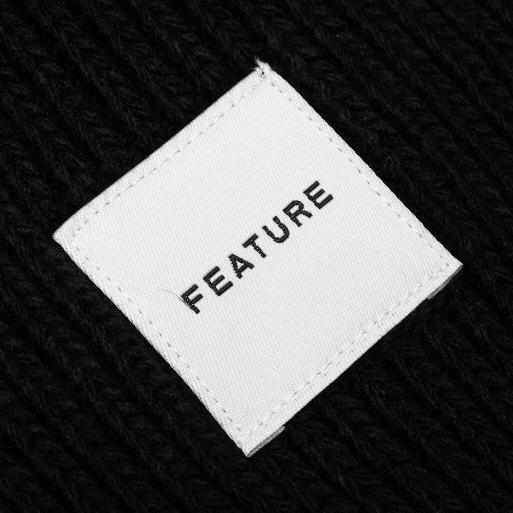 Oversized Beanie Black
