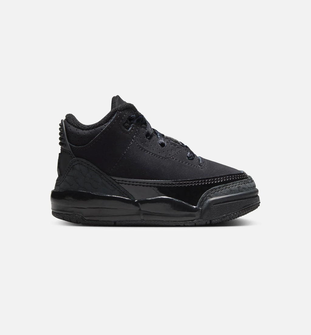 Air Jordan 3 Retro Black Cat Infant Toddler Lifestyle Shoe Black Dark Charcoal Black Free Shipping