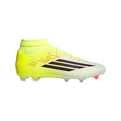 adidas F50 League Mid Cut FG MG Firm Ground Multi Ground Mens Soccer Cleats Yellow Black