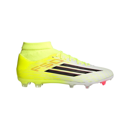 adidas F50 League Mid Cut FG MG Firm Ground Multi Ground Mens Soccer Cleats Yellow Black