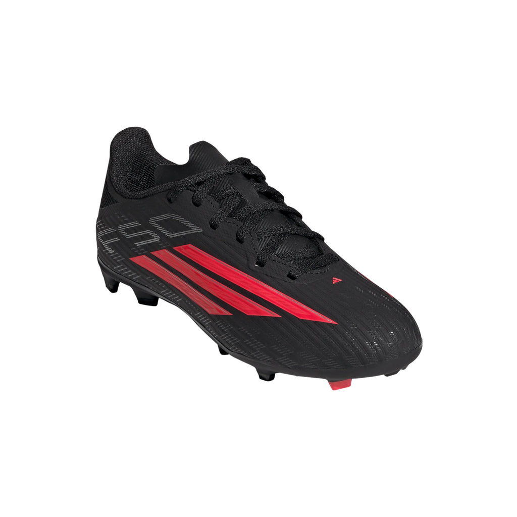 adidas F50 League FG MG Firm Ground Multi Ground Youth Soccer Cleats Black Red