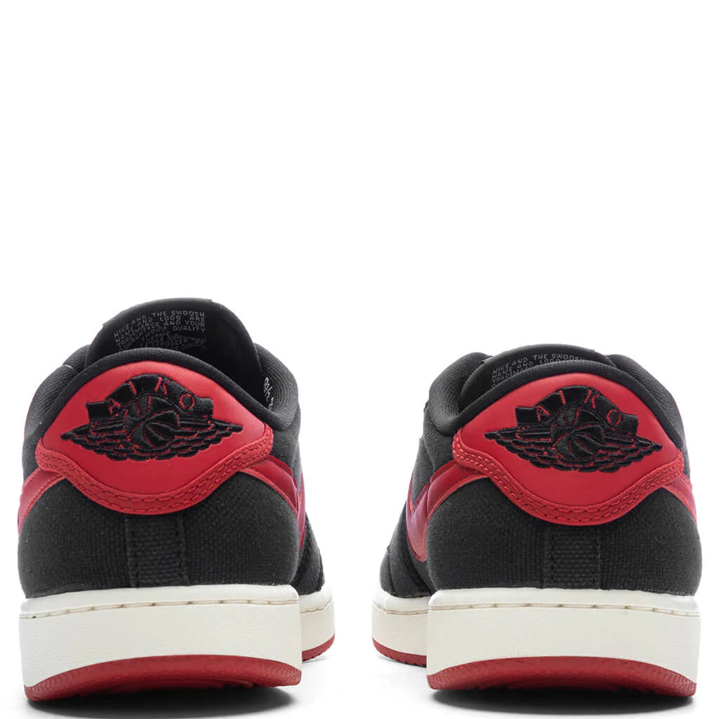 Air Jordan KO 1 Low Bred Black Varsity Red Sail