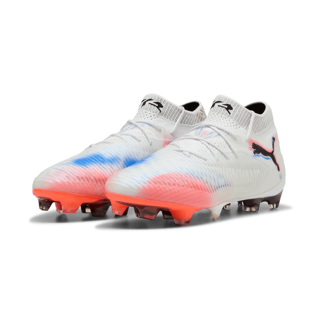 PUMA Future 8 Ultimate Womens Firm Ground Soccer Cleats White Black