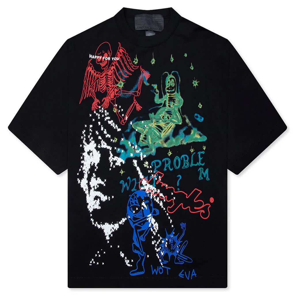 Winter Test Print Tee Black