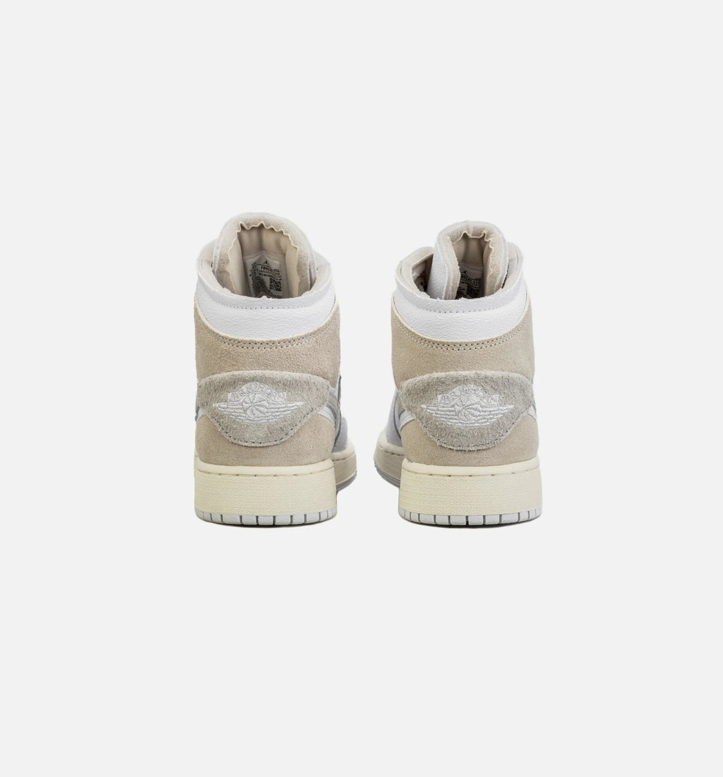 Air Jordan 1 Mid SE Craft Grade School Lifestyle Shoe Grey Beige