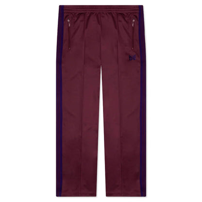 Track Pant Poly Smooth Wine
