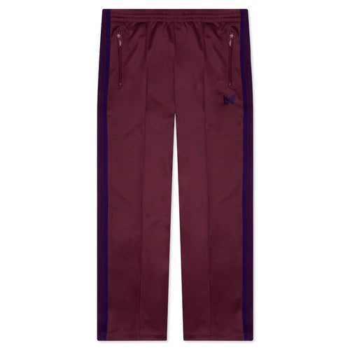 Track Pant Poly Smooth Wine