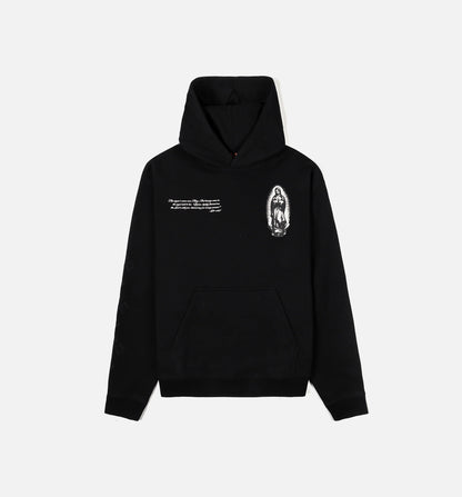 Gold Rose Guadalupe Pullover Mens Hoodie Black Gold