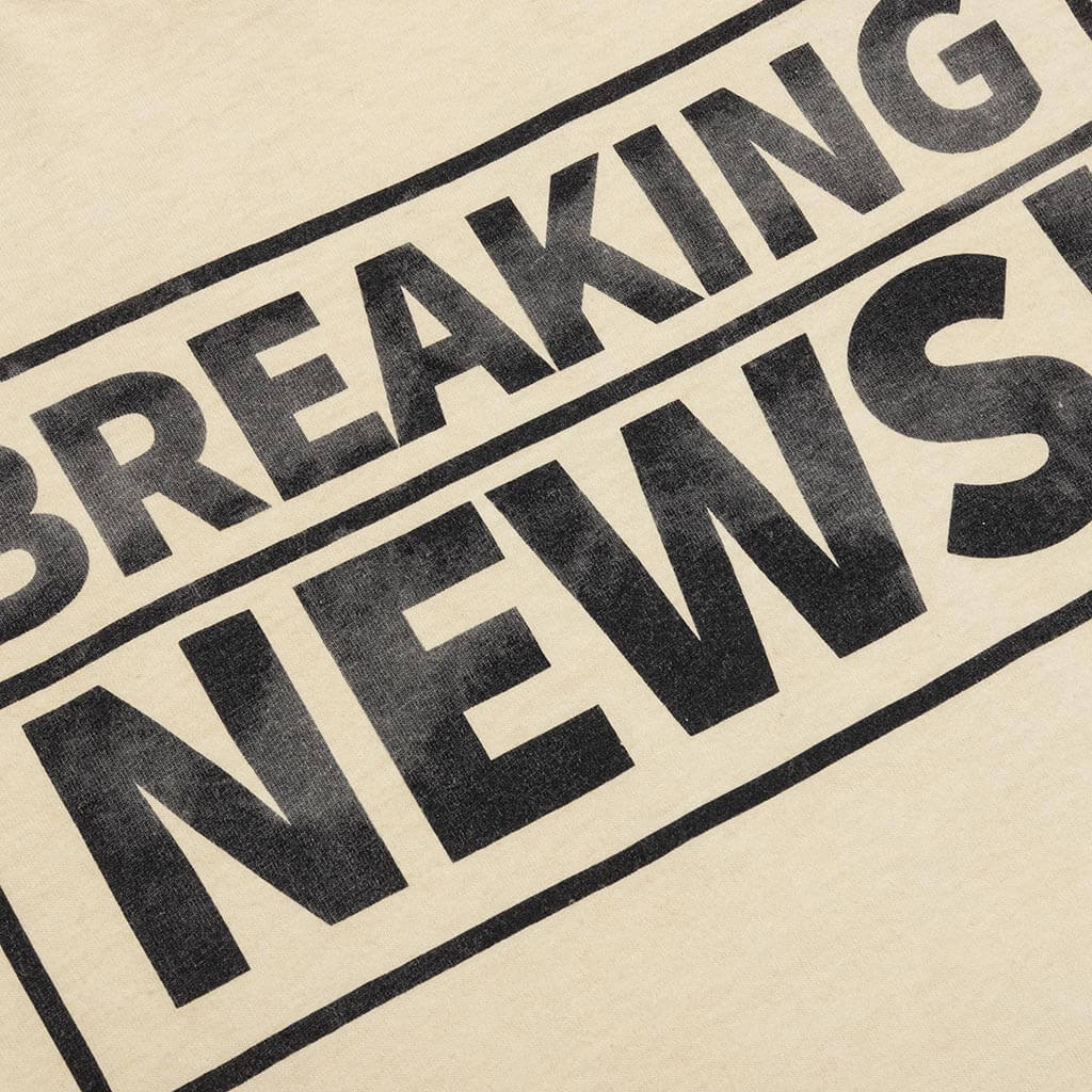 Breaking News Tee Antique White