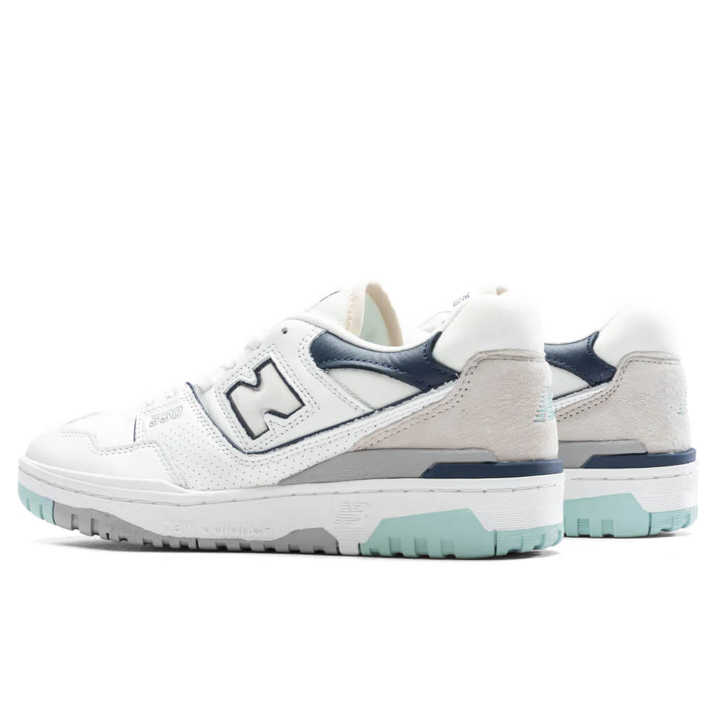 550 White Mint Navy