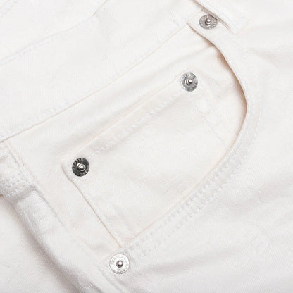 P001 White Film Monogram Jacquard
