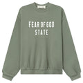 Kids 90s Fit Fleece Crewneck Moss