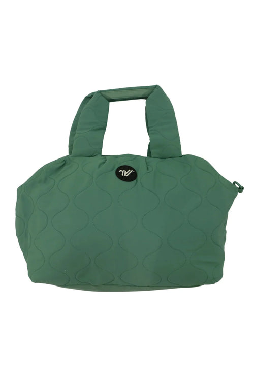 Varsity Teal Quilted Tote Bag
