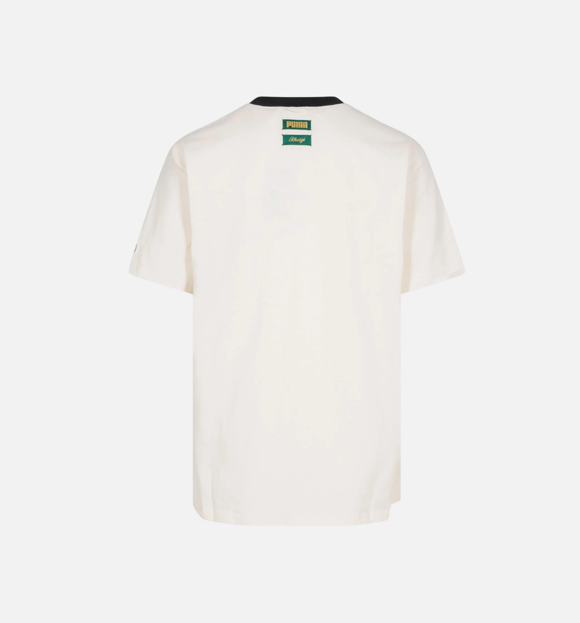 Rhuigi Graphic Mens Short Sleeve Shirt White Orange
