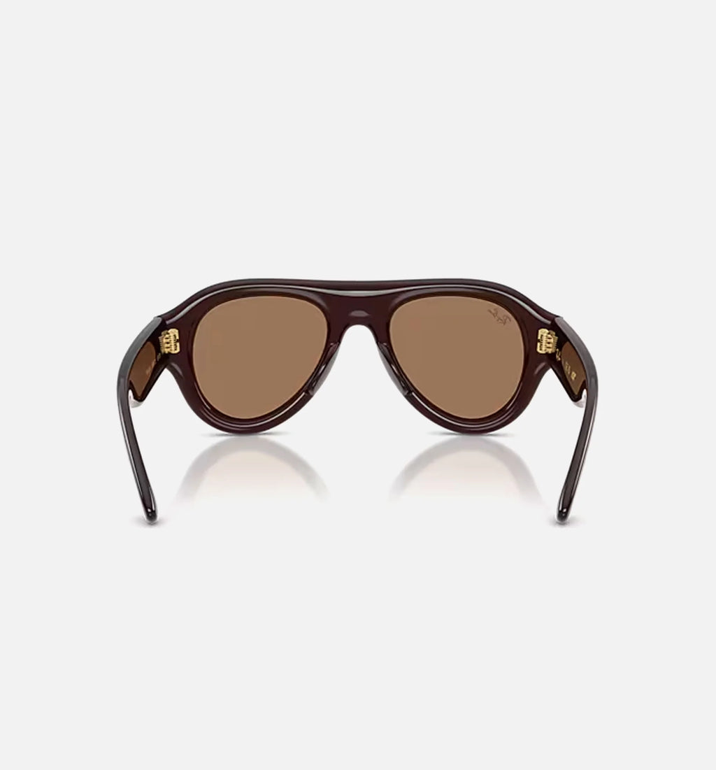 AAP Rocky x Aviator Puffer Mens Sunglasses Dark Brown