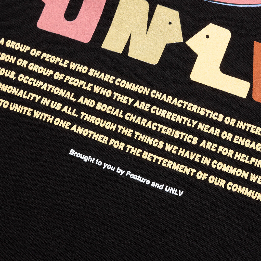 Feature x UNLV Common Unity Tee Black