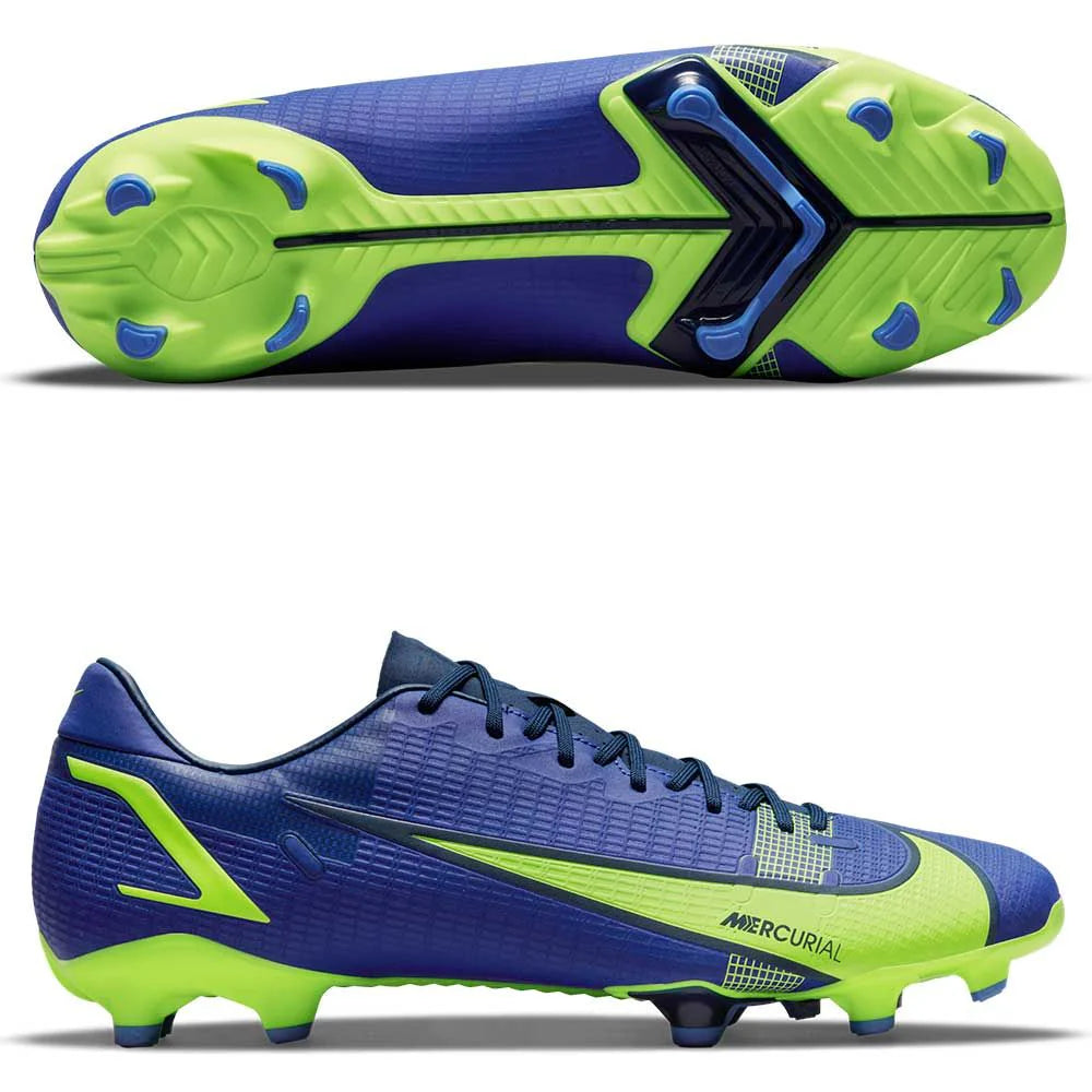 Nike Mercurial Vapor 14 Academy FG MG Multi Ground Soccer Cleats Lapis Volt Blue Void