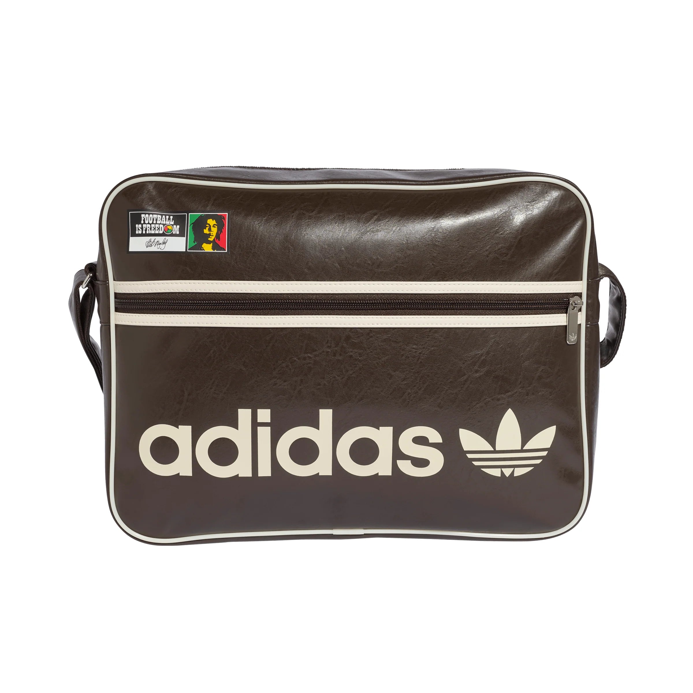 adidas Bob Marley Airliner Shoulder Bag Brown White