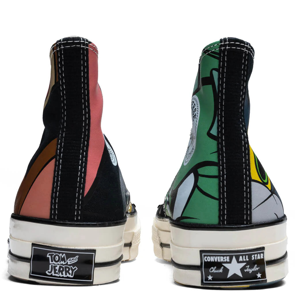 Converse x Tom and Jerry Chuck 70 Hi Black Multi