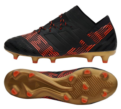 adidas Nemeziz 171 FG Firm Ground Soccer Cleats Black Solar Red