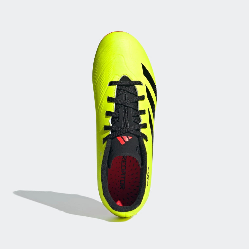adidas Predator League FG J Firm Ground Soccer Cleats Team Solar Yellow Black Solar Red