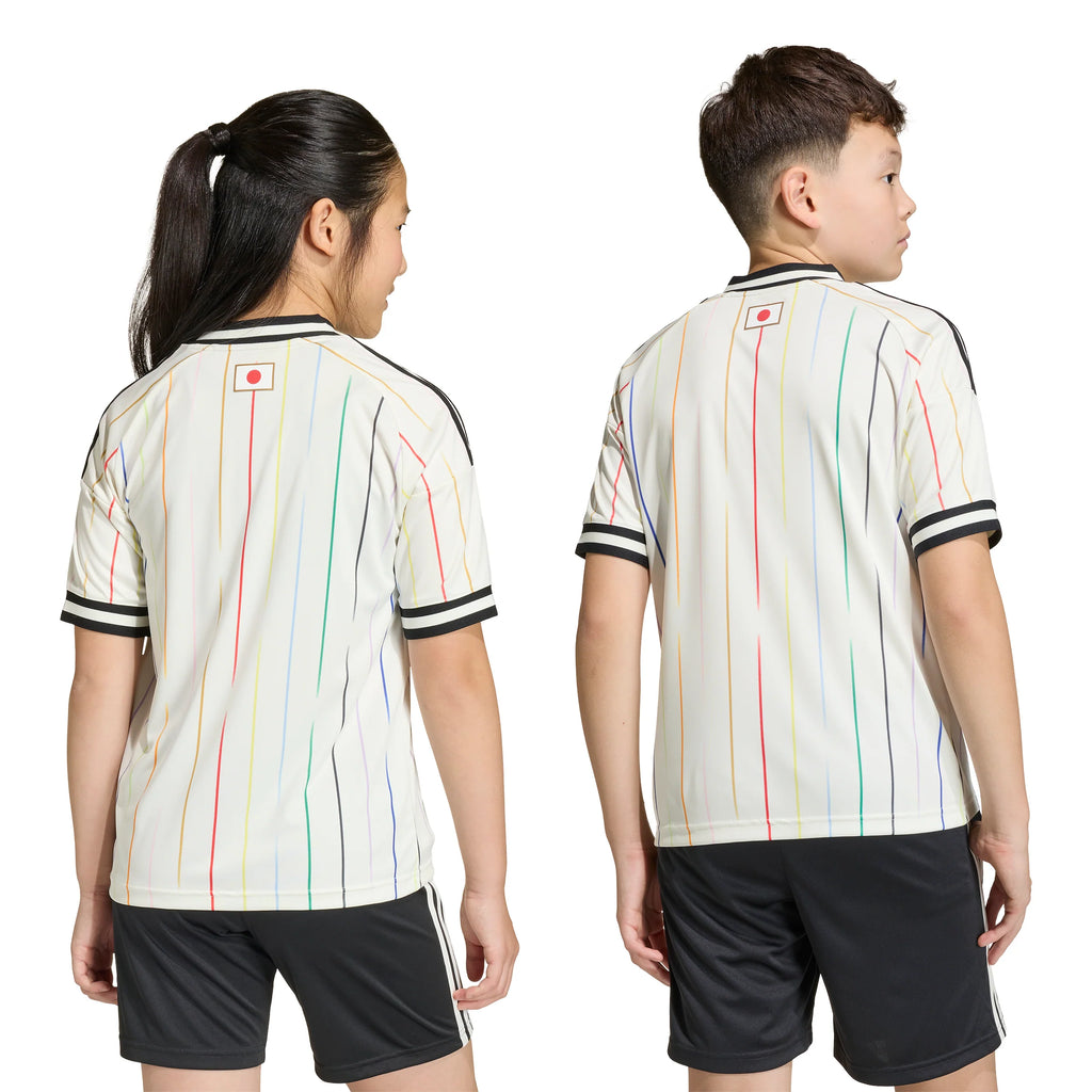 adidas Japan Away Youth Soccer Jersey 2026 White Black