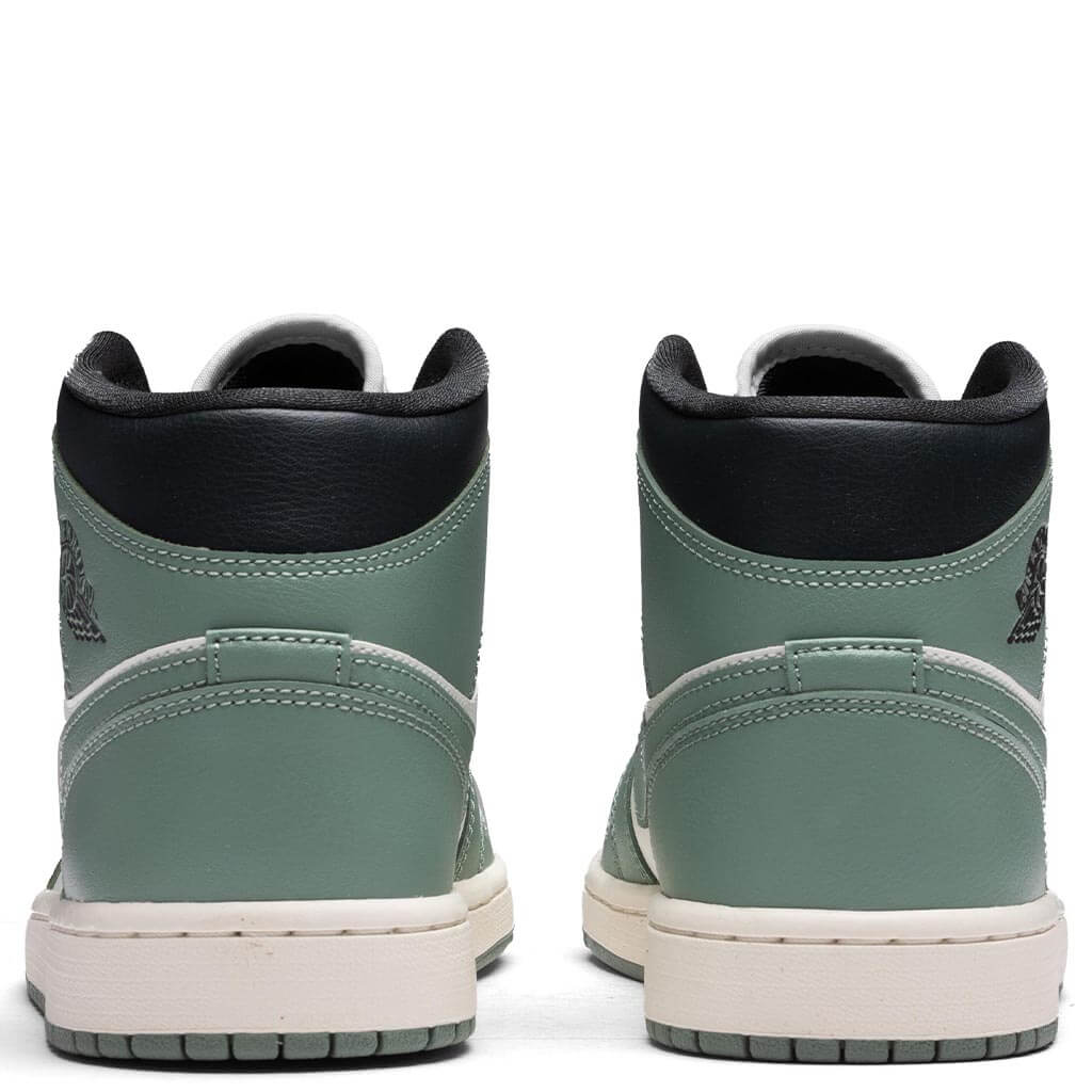 Womens Air Jordan 1 Mid Sail Jade Smoke Anthracite