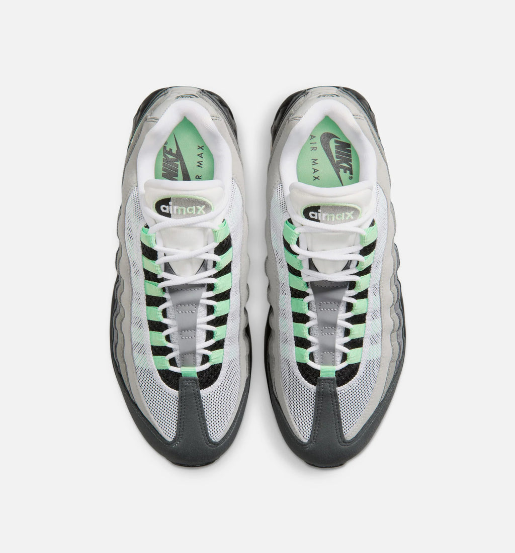 Air Max 95 Big Bubble Fresh Mint Womens Running Shoe Black Fresh Mint White Medium Grey