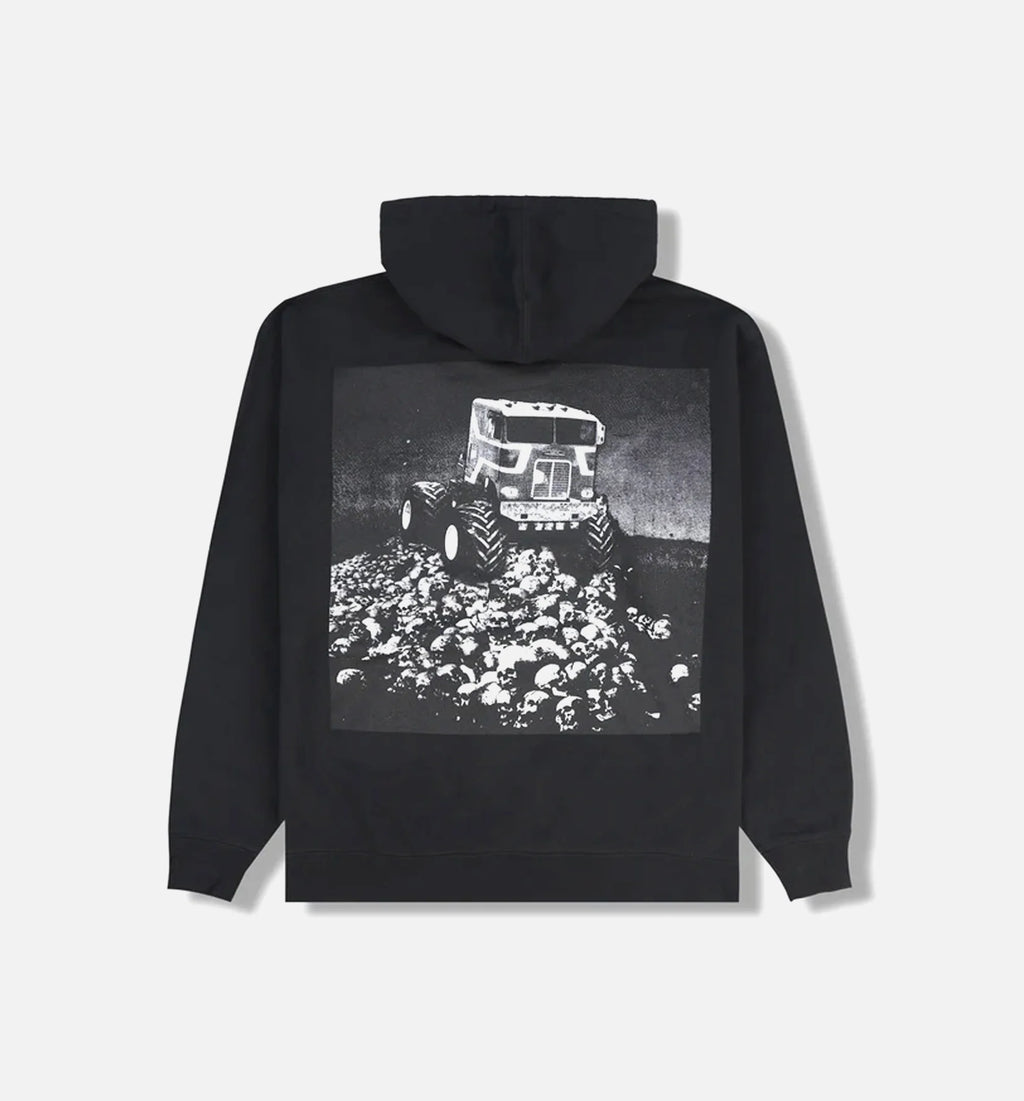 Off Road Pullover Mens Hoodie Black Red