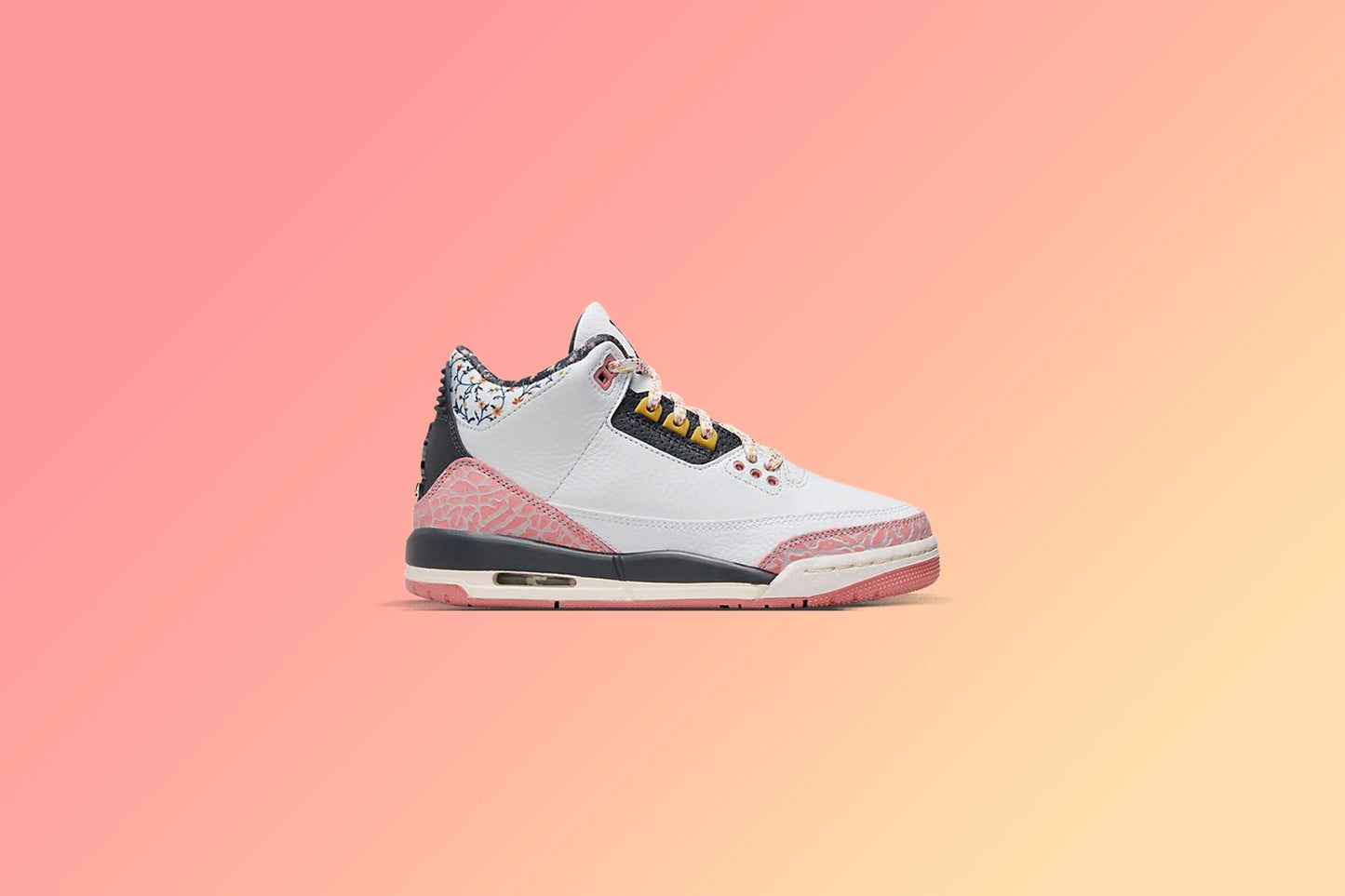 Jordan 3 Retro PS Vintage Floral White Anthracite Red Stardust