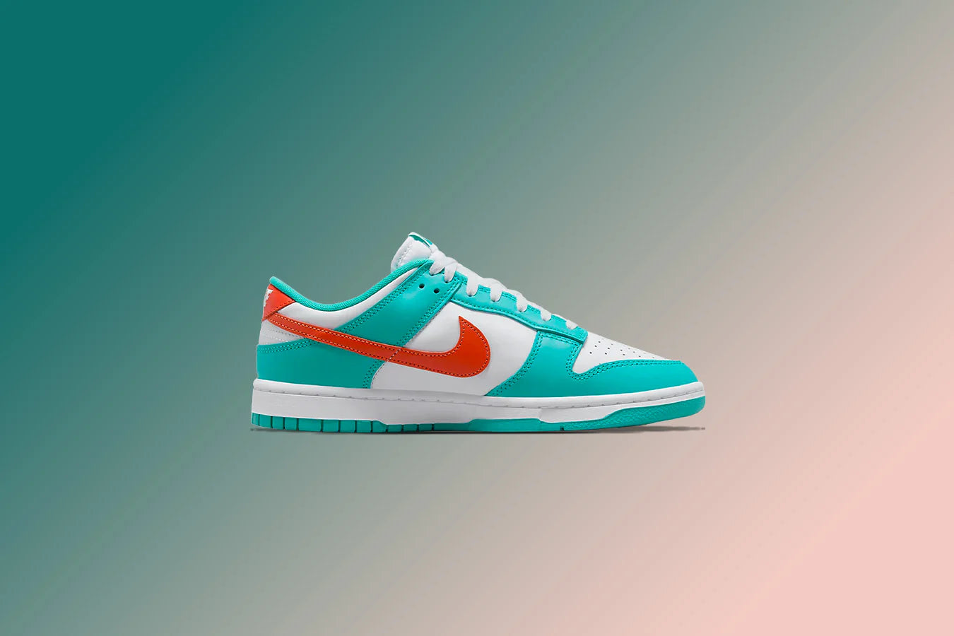 Dunk Low Retro Miami Dolphins White Cosmic Clay Dusty Cactus