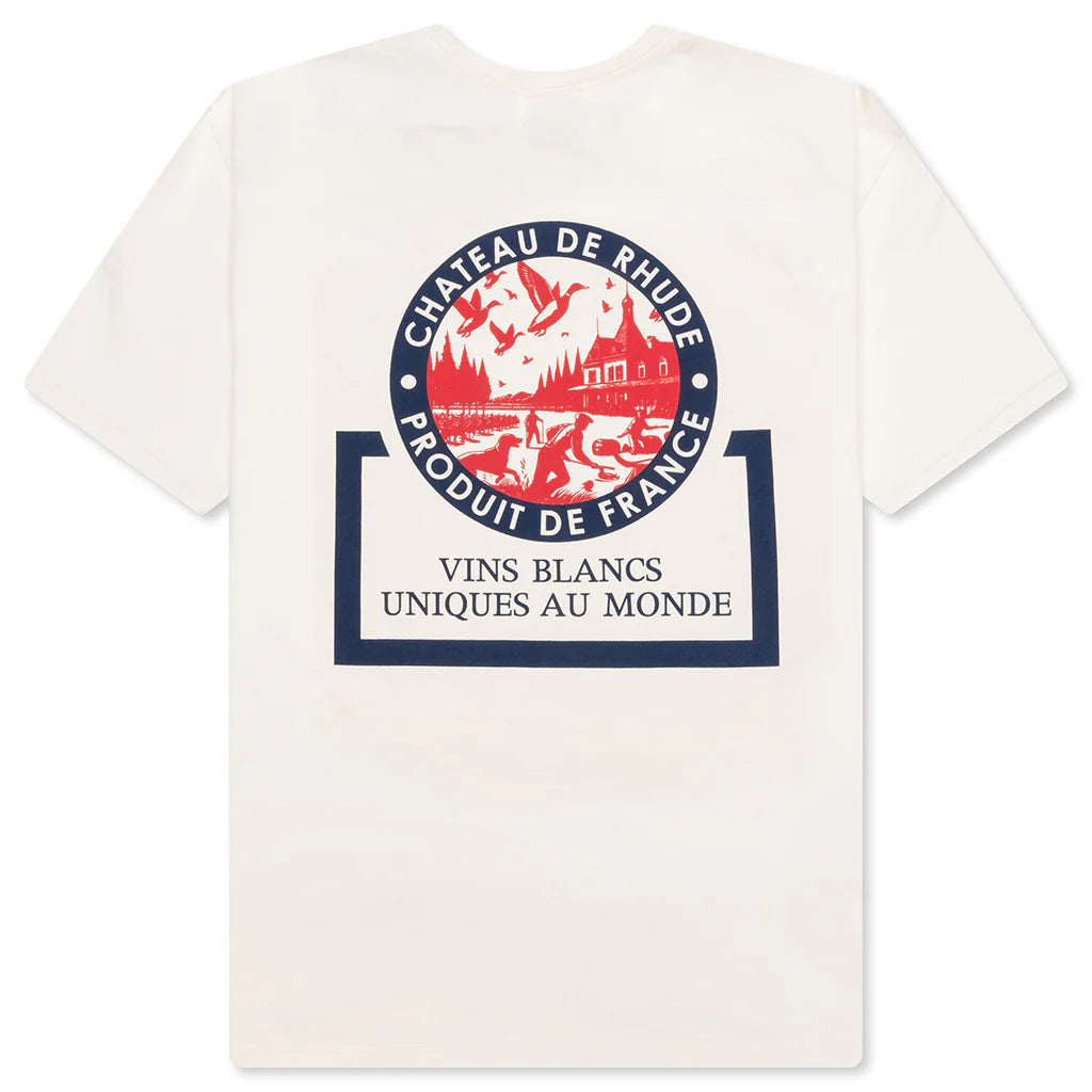 Bordeaux Wine Tee Vintage White