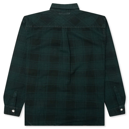 Over Dyed Ribbon Shirt Green