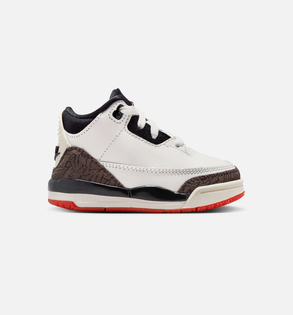 Air Jordan 3 Retro Sail and University Red Infant Toddler Lifestyle Shoe Sail Black University Red Pale Ivory Free Shipping