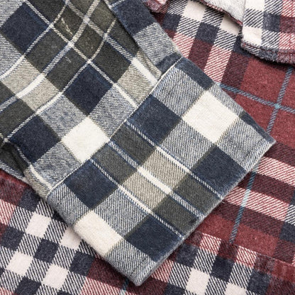 Flannel Shirt 7 Cuts Zipped Wide Shirt Assorted