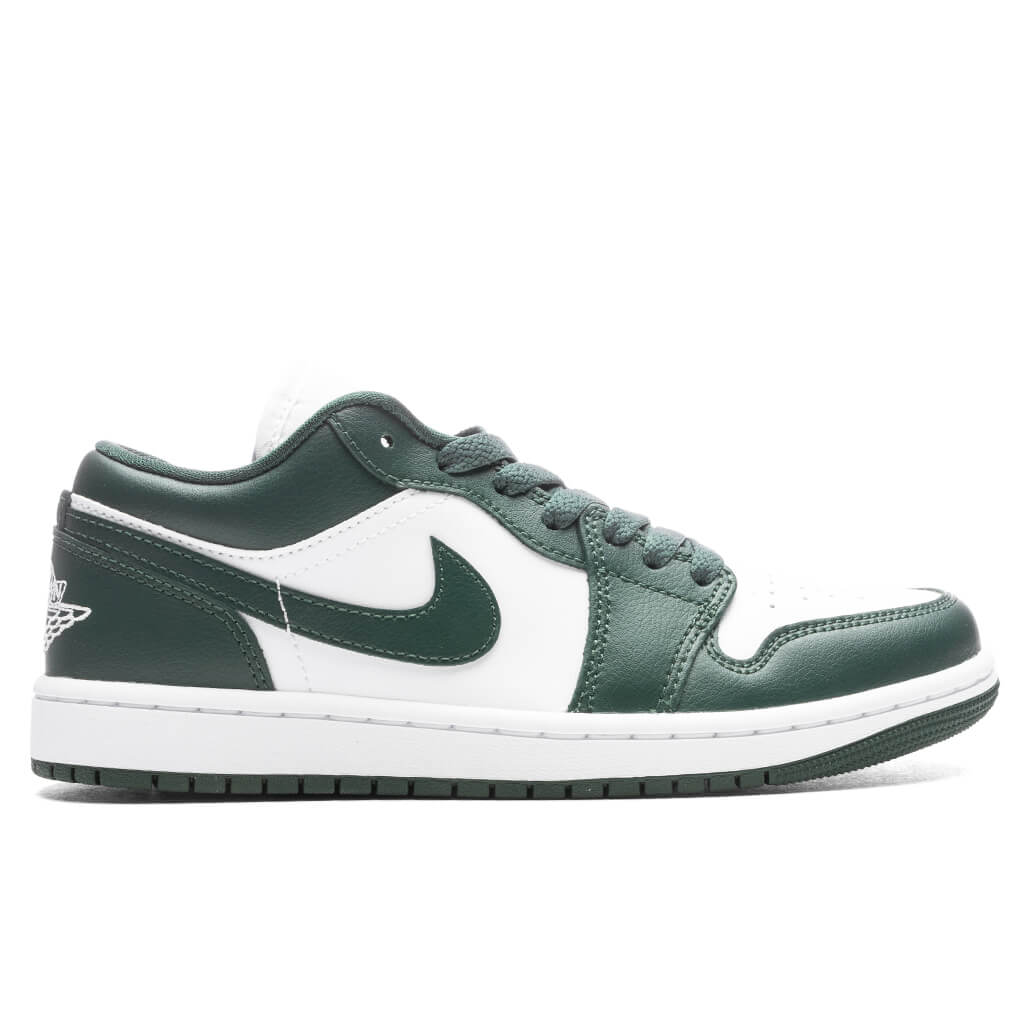 Womens Air Jordan 1 Low White Galactic Jade