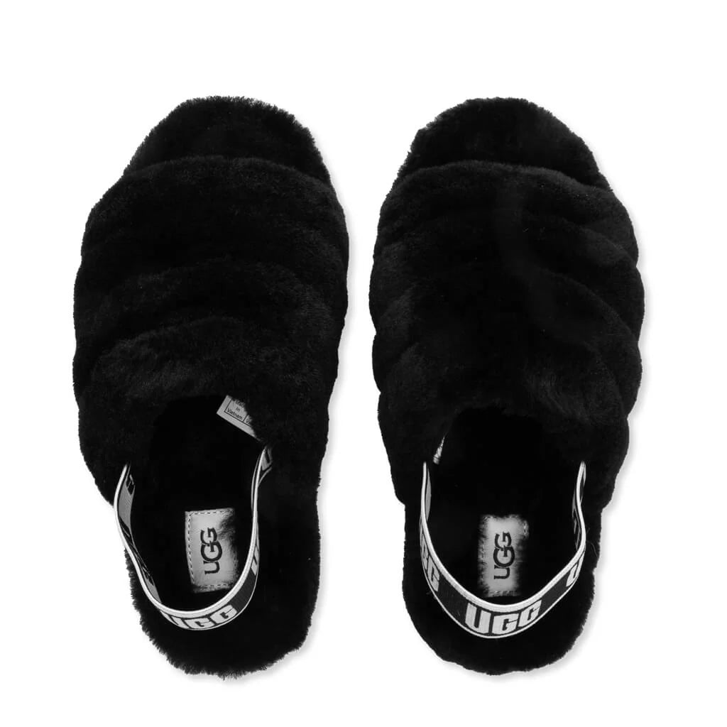 Kids Fluff Yeah Slide Black