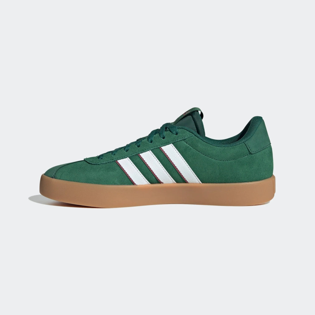adidas VL Court 30 Shoes Dark Green White Collegiate Burgundy