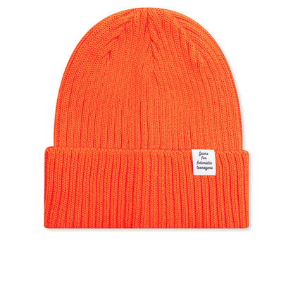 Cotton Rib Beanie Orange
