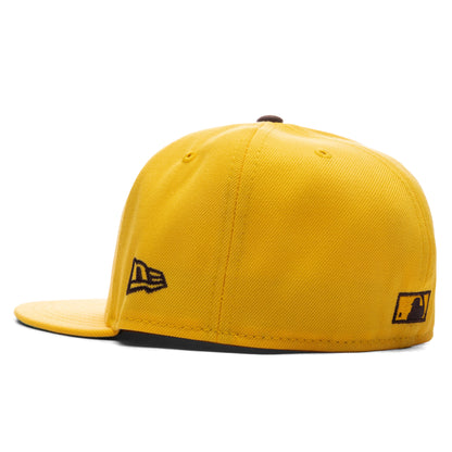 FEATURE x New Era 59FIFTY Fitted SD Padres Cooperstown Canary Yellow Twill Green