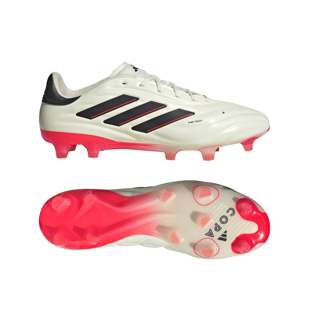 adidas Copa Pure 2 Elite FG Firm Ground Soccer Cleats Ivory Black Solar Red